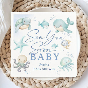Servilleta De Papel Ducha de Bebé Océano Te Veré Pronto Niño Papel