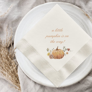 Servilleta De Papel Ducha De Bebé Otoño Elegante Rústico Calabacita
