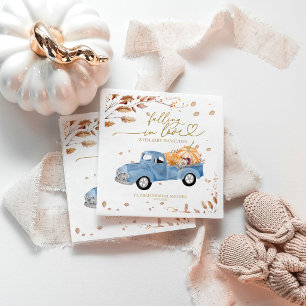 Servilleta De Papel Ducha de Bebé Otoño Enamorándose