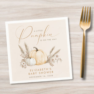 Servilleta De Papel Ducha de Bebé Pequeña Calabaza de Otoño