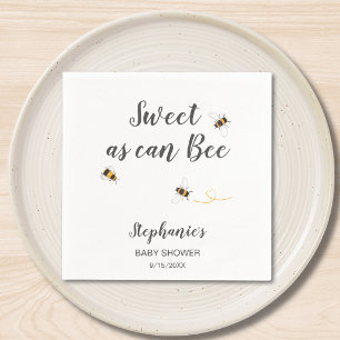 Servilleta De Papel Ducha de Bebé Personalizada Abeja