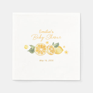 Servilleta De Papel Ducha de Bebé Personalizada Limón Pequeño