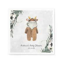 Ducha de Bebé Personalizada Pequeño Reno Navidad