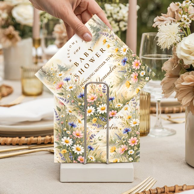 Servilleta De Papel Ducha de Bebé Pradera de Jardín Elegante (Subido por el creador)