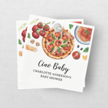 Ducha de Bebe Roja Pizza Ciao Bebe Italiano