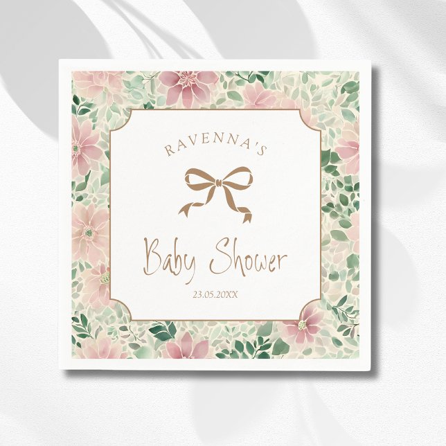 Servilleta De Papel Ducha de Bebé Rosa Abuela Anemona Dorada (Subido por el creador)