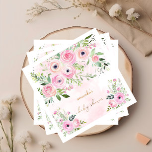 Servilleta De Papel Ducha de Bebé Rosa Dorado Rosa