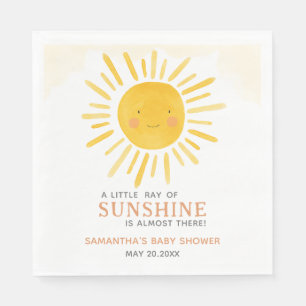 Servilleta De Papel Ducha de Bebé Un Pequeño Rayo de Sol