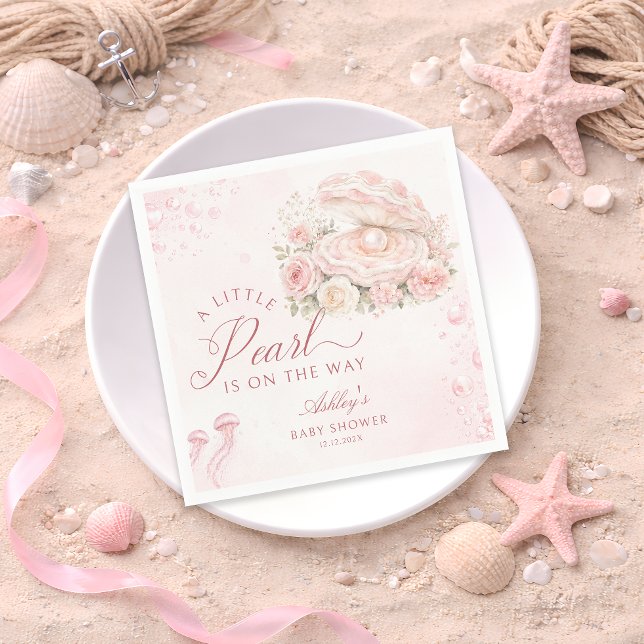 Servilleta De Papel Ducha de bebé Una pequeña perla bajo el mar (Subido por el creador)