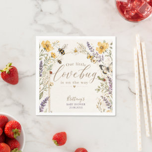 Servilleta De Papel Ducha de bebé Wildflower Little Love Bug