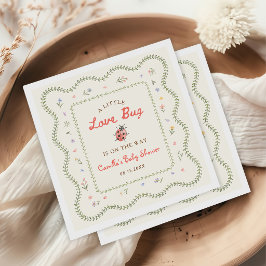 Servilleta De Papel Ducha de bebé Wildflower Little Love Bug
