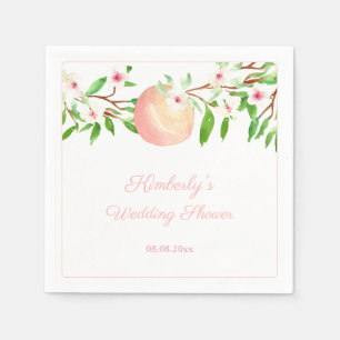 Servilleta De Papel Ducha de Boda Un Dulce Melocotón se Casa
