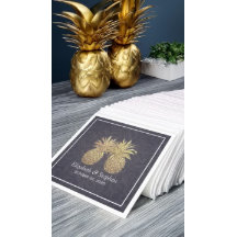 Ducha de bodas Elegante de oro Pineapple Pareja Az
