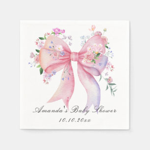 Servilleta De Papel Ducha de flores de niña de lazo floral
