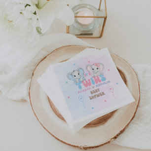Servilleta De Papel Ducha de gemelos niño y niña