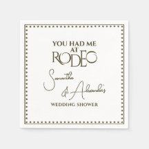 Ducha de matrimonio de parejas de rodeo occidental