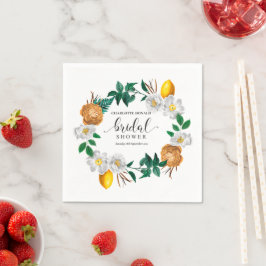 Servilleta De Papel Ducha de novia con azulejos azules de la Italia me