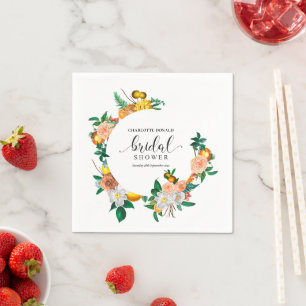 Servilleta De Papel Ducha de novia con azulejos azules de la Italia me