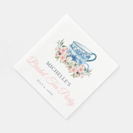 Servilleta De Papel Ducha de Novia con Té Party