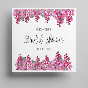 Servilleta De Papel Ducha de Novia con Wisteria Fucsia Rosa