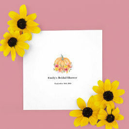 Servilleta De Papel Ducha de novia de calabaza de otoño