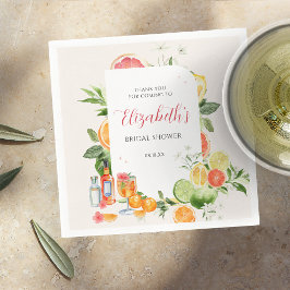 Servilleta De Papel Ducha de novia de cítricos tropicales