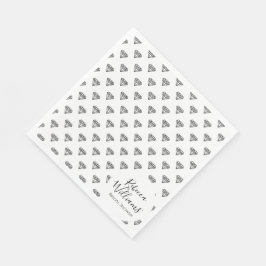 Servilleta De Papel Ducha de novia de diamante negro