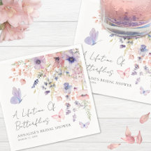 Ducha de Novia de Flor Silvestre de Mariposa