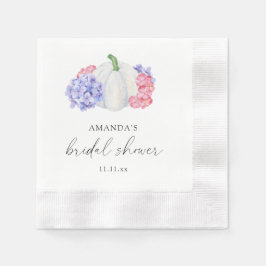 Servilleta De Papel Ducha de novia de flores de calabaza blanca e hydr