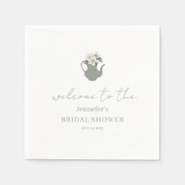Servilleta De Papel Ducha de novia de Garden Tea Fiesta