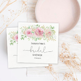 Servilleta De Papel Ducha de novia de rosas elegantes