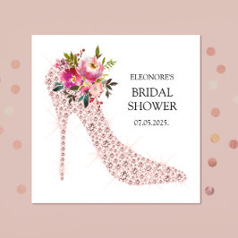 Servilleta De Papel Ducha de novia de tacones altos rosados