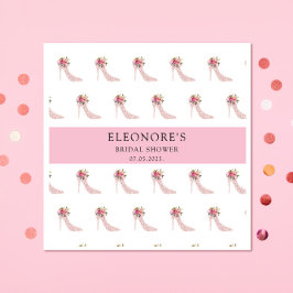 Servilleta De Papel Ducha de novia de tacones altos rosados