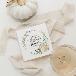 Servilleta De Papel Ducha de Novia de Verdor y Calabaza Blanca de Otoñ