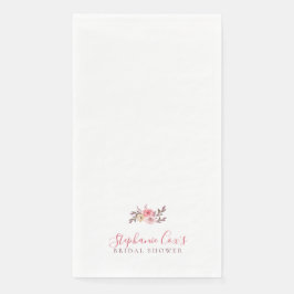 Servilleta De Papel Ducha de Novia Floral Moderna