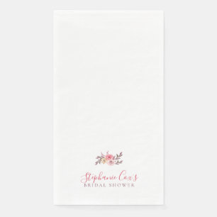 Servilleta De Papel Ducha de Novia Floral Moderna