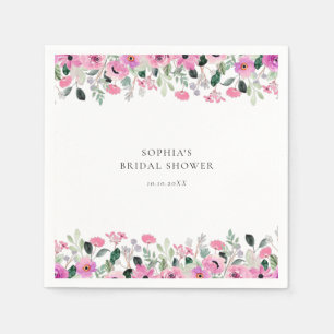 Servilleta De Papel Ducha de novia floral rosa