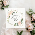 Servilleta De Papel Ducha de novia floral rosa Rubor<br><div class="desc">Transforme su ducha de novia en una celebración impresionante con nuestra exquisita suite floral. Esta colección incluye todo lo necesario para un ambiente cohesivo y elegante, incluyendo recetas y tarjetas de consejo a juego, servilletas personalizadas, hermosos carteles y juegos divertidos. No dudes en contactarte por chat si necesitas ayuda con...</div>