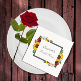 Servilleta De Papel Ducha de Novia Floral Tradicional