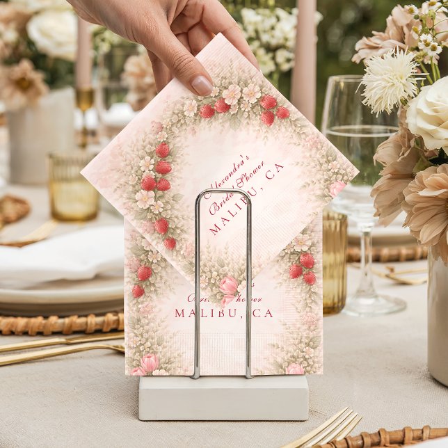 Servilleta De Papel Ducha de Novia Fresa Enamorada (Subido por el creador)