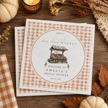 Ducha de Novia Gingham de Otoño Fresca en el Merca