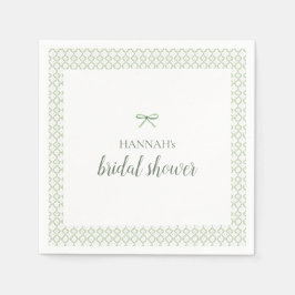 Servilleta De Papel Ducha de Novia Grandmillenial Arco Verde