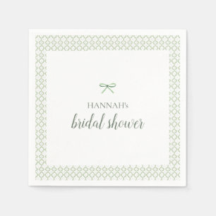 Servilleta De Papel Ducha de Novia Grandmillenial Arco Verde