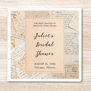Servilleta De Papel Ducha de Novia Historia de Amor Nuevo Capítulo Vin