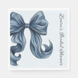 Servilleta De Papel Ducha de Novia Lazo de Vaqueros Azules