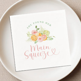Servilleta De Papel Ducha de Novia Main Squeeze Citrus