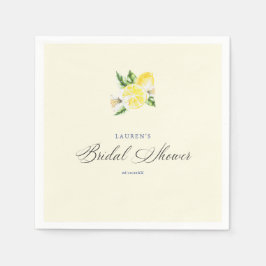 Servilleta De Papel Ducha de novia mediterránea limón italia