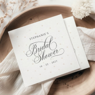 Servilleta De Papel Ducha de Novia Perlas Elegantes