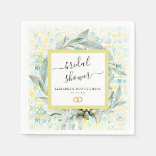 Servilleta De Papel Ducha de Novia Personalizada Italian Lemon Grove