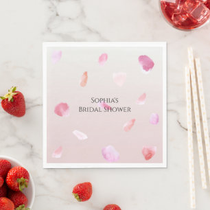 Servilleta De Papel Ducha de Novia Pétalos de Rosa Rosa Melocotón Romá
